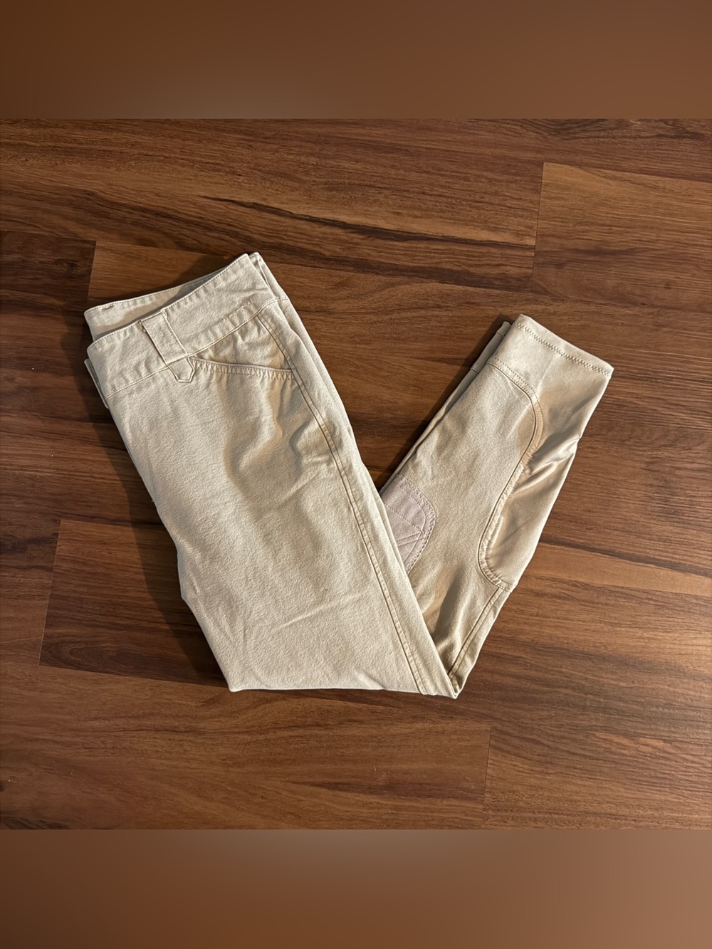 Women’s Size 32R Tan Smartpak Piper Knee Patch Horseback Riding Breeches